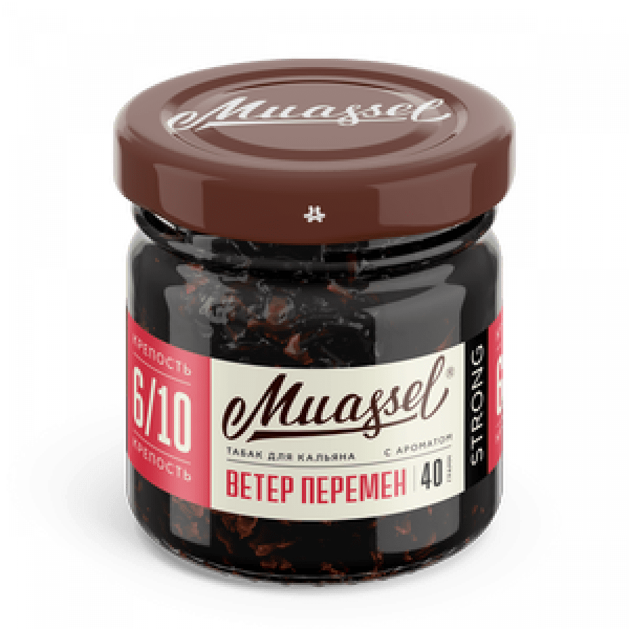 Фото и внешний вид — Табак для кальяна MUASSEL (6/10) 40гр - Ветер перемен