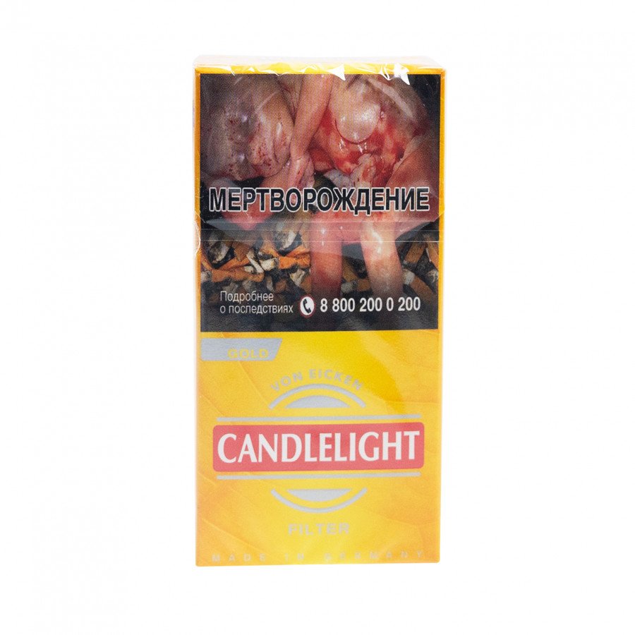 Фото и внешний вид — Сигариллы CANDLELIGHT - Vanilla Gold (Ваниль) 10шт
