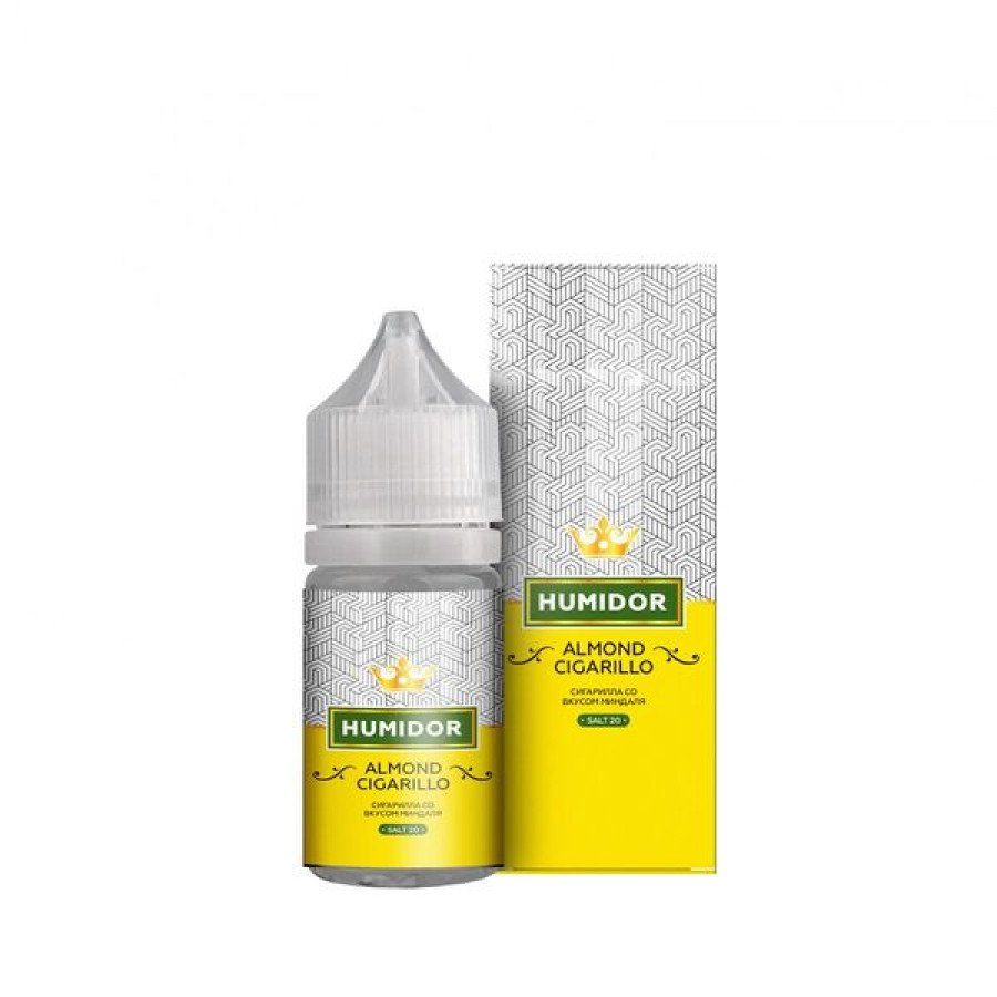 Фото и внешний вид — Жидкость HUMIDOR SALT - Almond Cigarillo (Миндаль сигарилла) 30мл strong