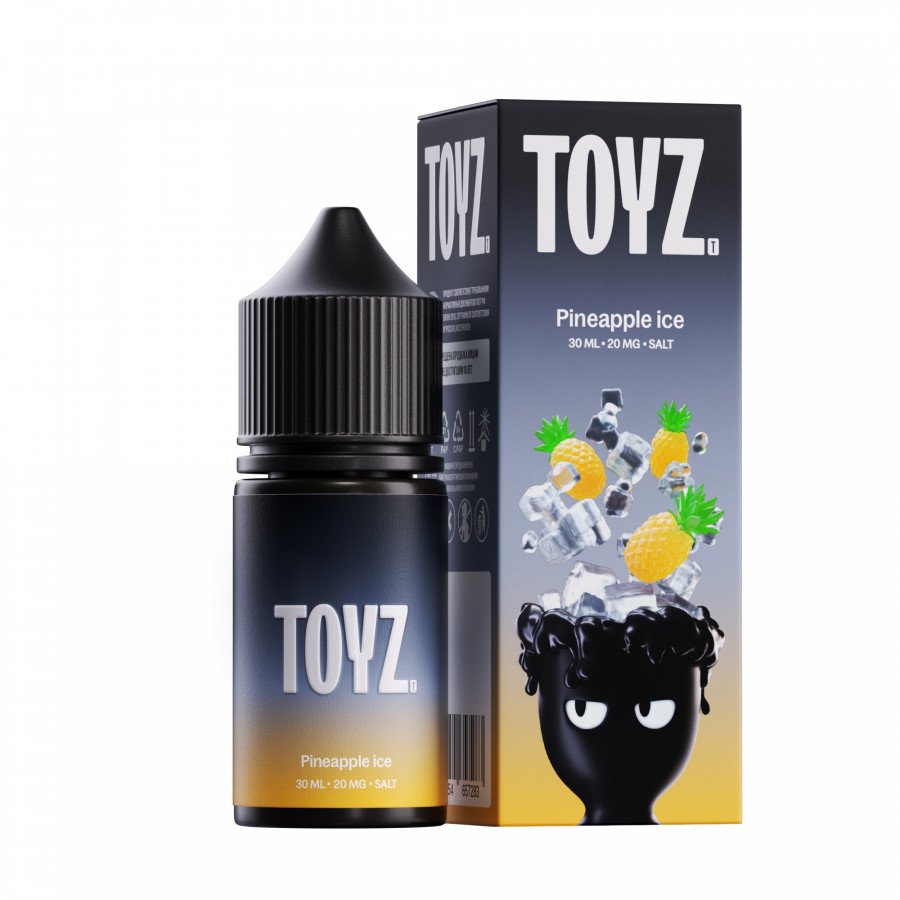 Фото и внешний вид — Жидкость TOYZ SALT - Pineapple ice (Ананас лед) 30мл strong
