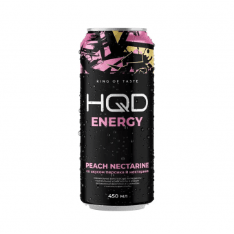 Энергетический напиток HQD Energy - Peach Nectarine (Персик Нектарин) 450мл
