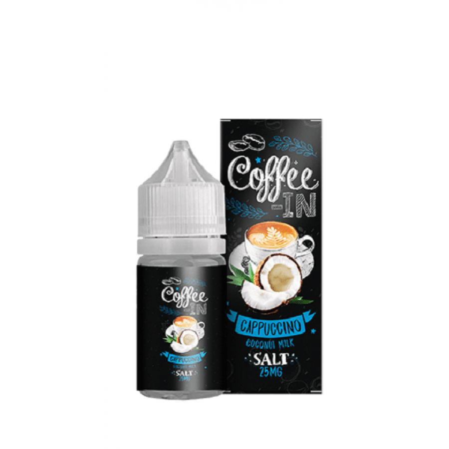 Фото и внешний вид — Жидкость COFFEE-IN SALT - Cappuccino Coconut Milk (Капучино с кокосовым молоком) 30мл 20мг