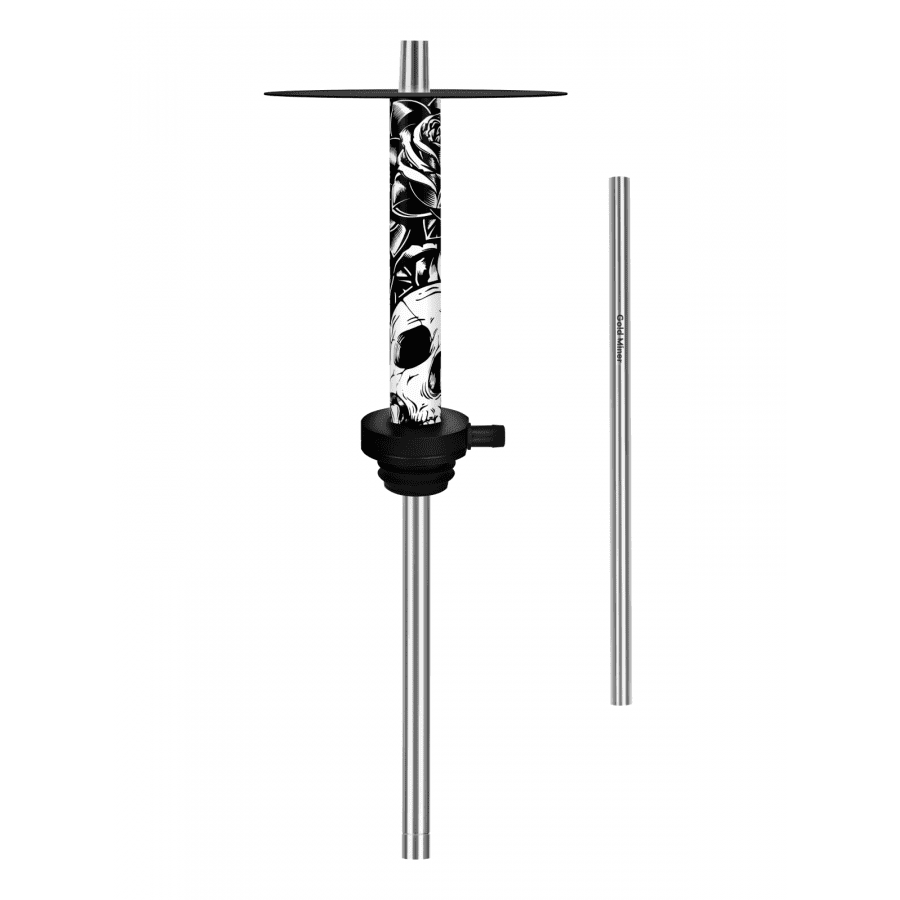 Фото и внешний вид — Кальян GOLD MINER - Freestyle Skull (Черный) Без колбы