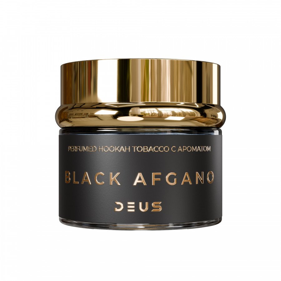 Фото и внешний вид — Табак для кальяна DEUS 40г - Black Afgano (Блэк афгано)