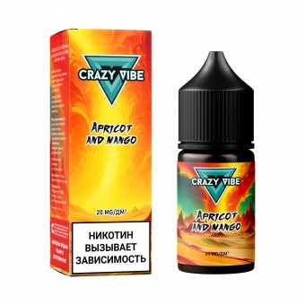 Жидкость CRAZY VIBE SALT - Apricot Mango (Абрикос Манго) 30мл 20мг