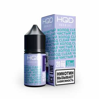Жидкость HQD ABSOLUT (ICE LINE) SALT - Clear (Чистый холод) 30мл strong