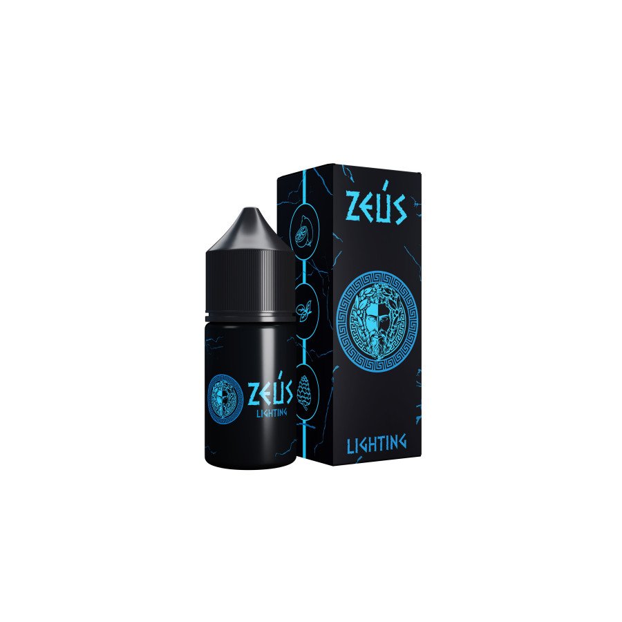 Фото и внешний вид — Жидкость ZEUS BLACK SALT - Lighting (Лимон Базилик Хвоя) 30мл 20мг