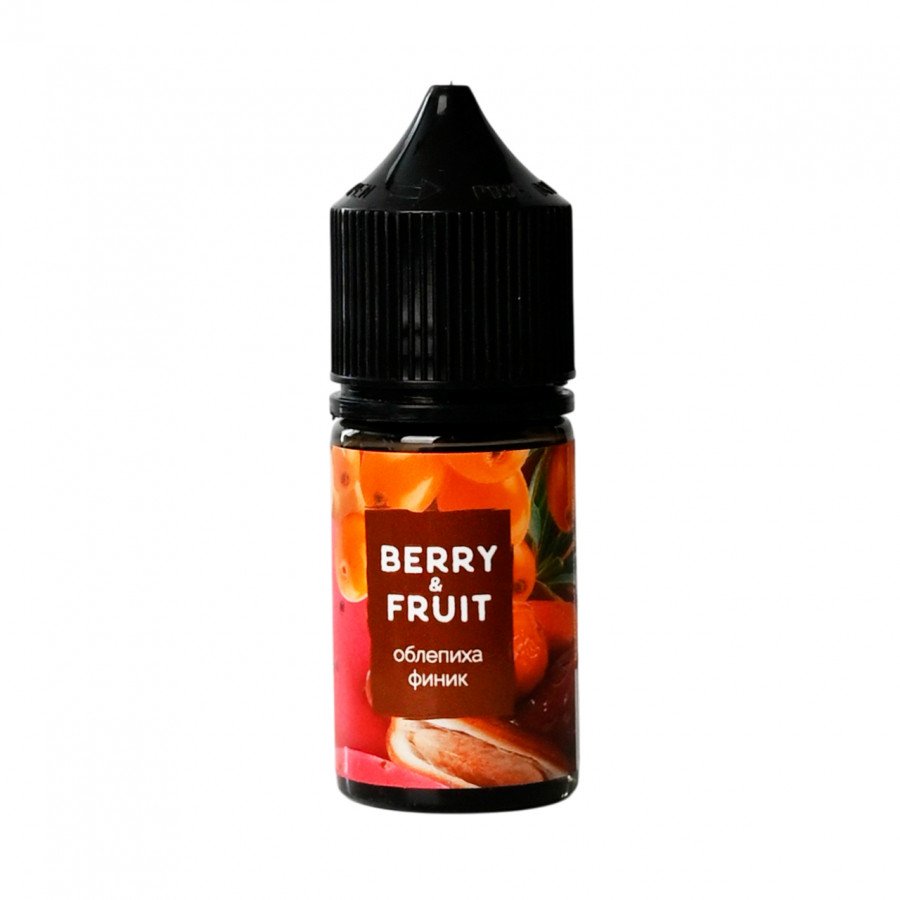 Фото и внешний вид — Жидкость BERRY&FRUIT SALT - Облепиха Финик 30мл 0мг