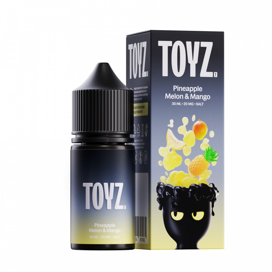 Фото и внешний вид — Жидкость TOYZ SALT - Pineapple Melon and Mango (Ананас дыня манго) 30мл strong