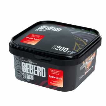 Табак для кальяна SEBERO BLACK 200г - Apple Juice (Яблочный сок)