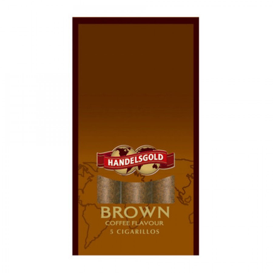 Фото и внешний вид — Сигариллы HANDELSGOLD - Brown (Кофе) 5шт