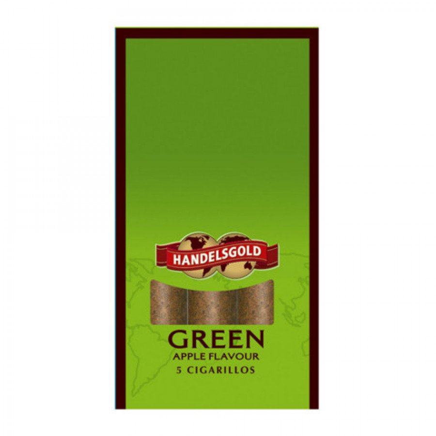 Фото и внешний вид — Сигариллы HANDELSGOLD - Green (Яблоко) 5шт