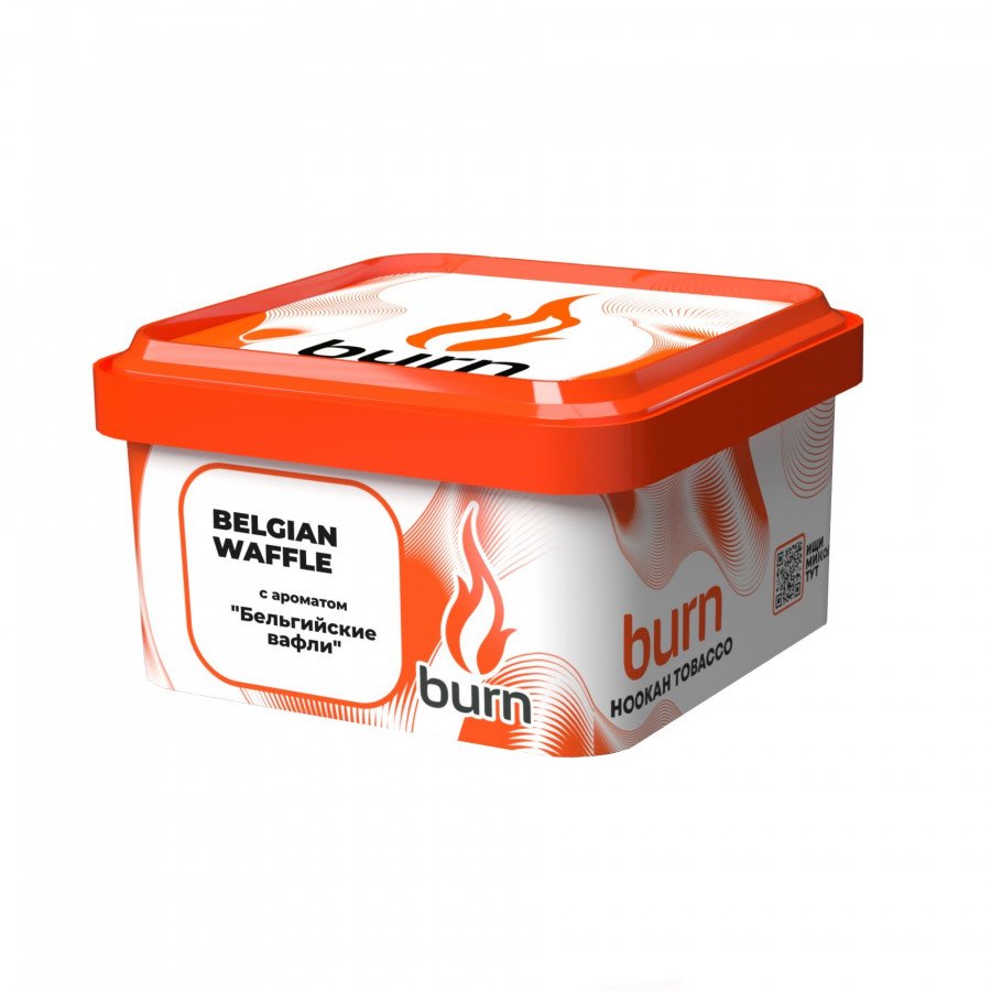 Фото и внешний вид — Табак для кальяна BURN 200г - Belgian Waffle (Бельгийские вафли)