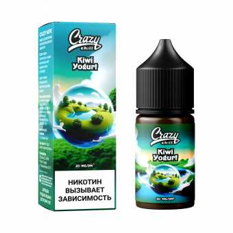 Жидкость CRAZY CHILL SALT - Kiwi Yogurt (Киви Йогурт) 30мл 20мг