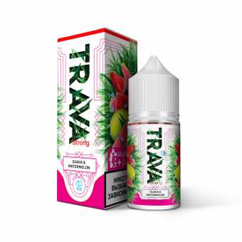 Жидкость TRAVA SALT - Watermelon Guava (Арбуз Гуава Лед) 30мл strong