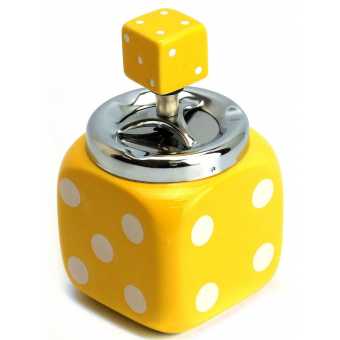 Пепельница КУБИК BK0086 YLW 85*85*75мм керамика