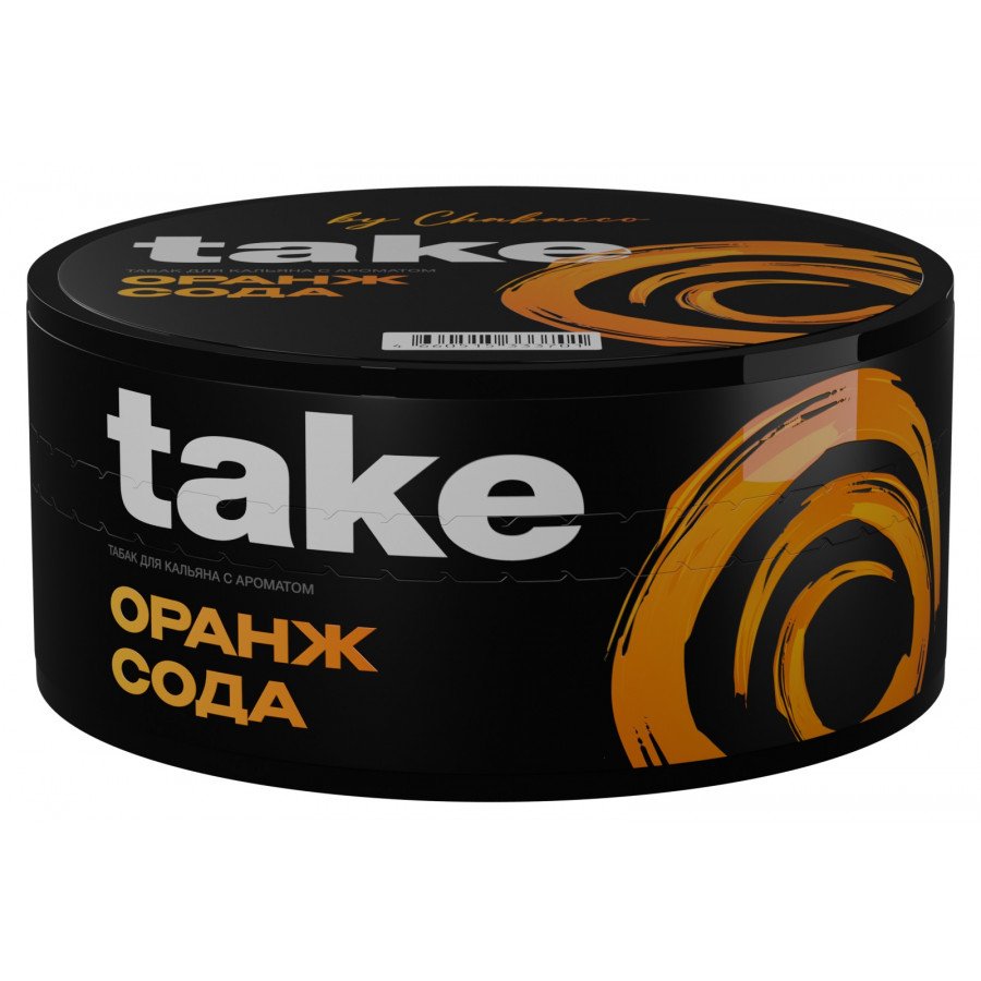 Фото и внешний вид — Табак для кальяна TAKE 100г - Оранж Сода
