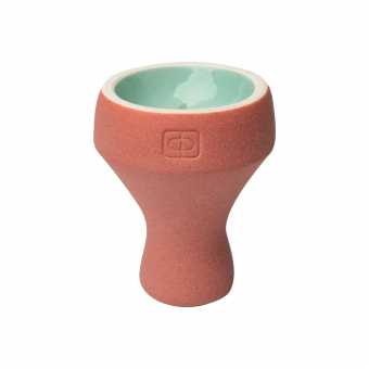 Чаша ФОРМА Турка - Бетон красный/салатовый