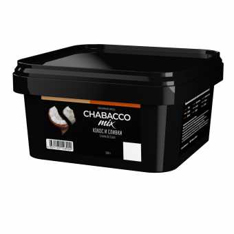 Смесь для кальяна Chabacco 200г medium - Creme de Coco (Кокос и Сливки)