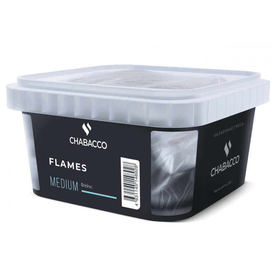 Фото и внешний вид — Смесь для кальяна Chabacco 200г medium - Flames (Флеймс)