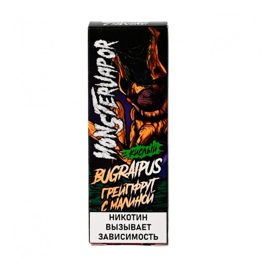 Фото и внешний вид — Жидкость MONSTERVAPOR SALT - Bugrapius (Грейпфрут с малиной) 30мл strong