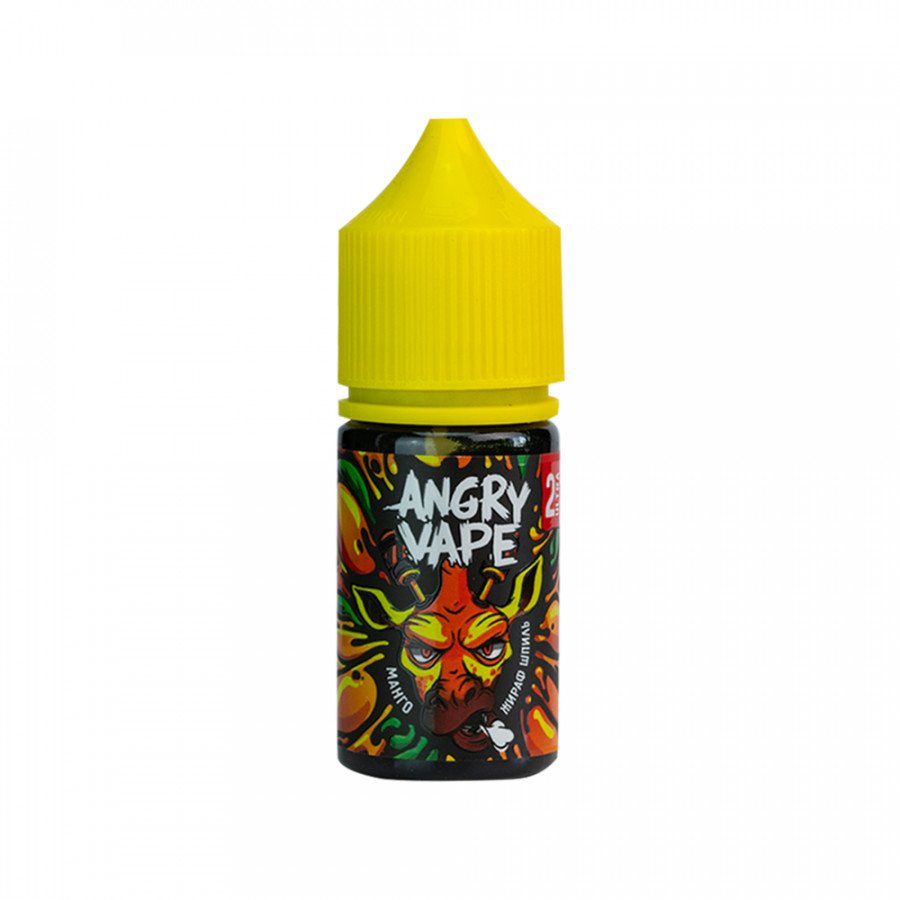 Фото и внешний вид — Жидкость ANGRY VAPE SALT - Жираф Шпиль (Манго) 30мл strong
