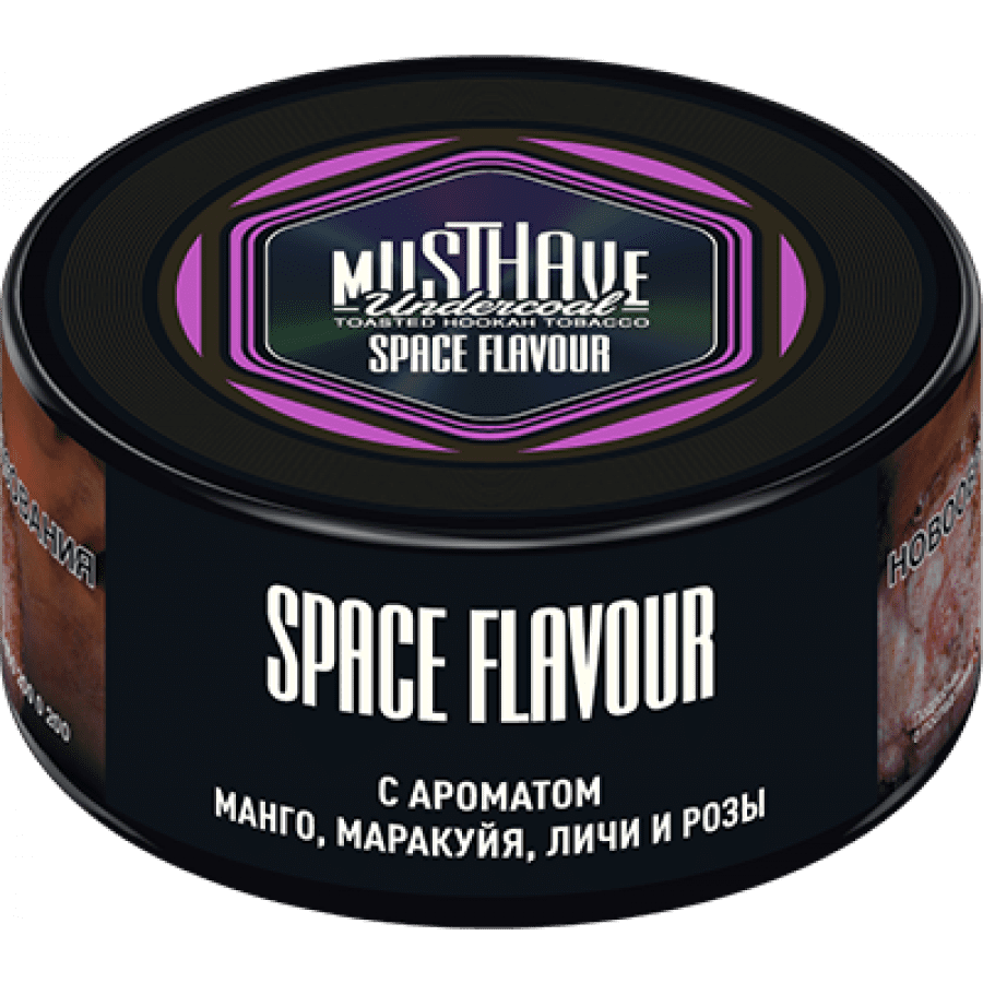 Фото и внешний вид — Табак для кальяна MUST HAVE 25гр - Space Flavour (с ароматом Манго, Маракуйя,Личи и Розы)