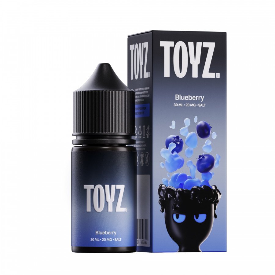 Фото и внешний вид — Жидкость TOYZ SALT - Blueberry (Черника) 30мл 20мг