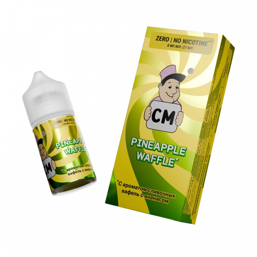 Фото и внешний вид — Жидкость CANDYMAN SALT - Pineapple Waffle (Сливочные вафли с ананасом) 27мл 0мг