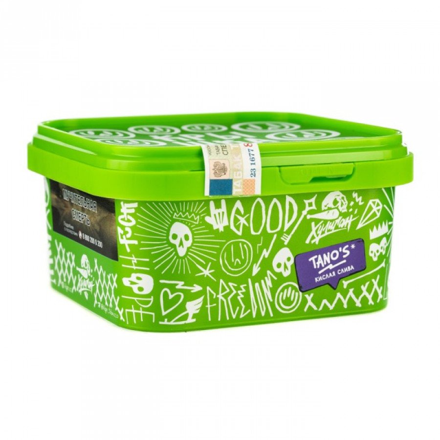 Фото и внешний вид — Табак для кальяна ХУЛИГАН HARD 200г - Tano's (Кислая слива)