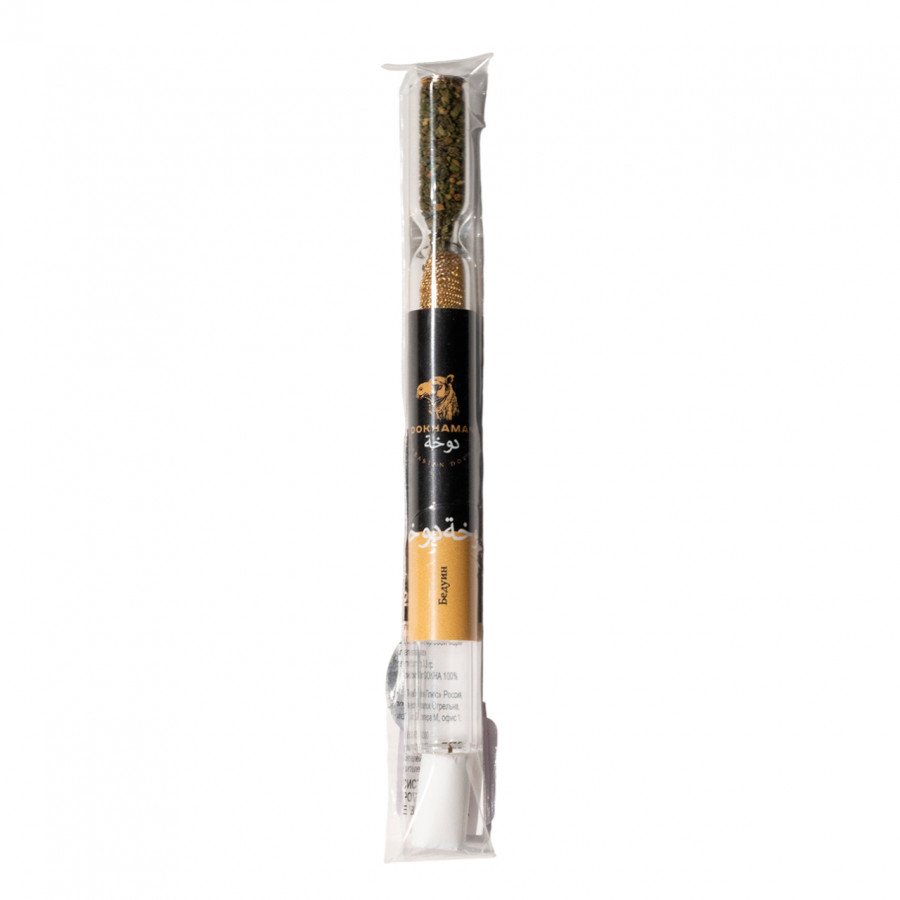 Фото и внешний вид — Табак тонкорезанный Dokhaman - Бедуин 0,3гр (в стекле)