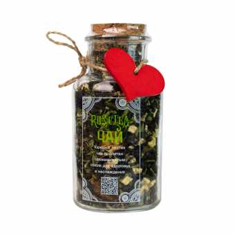 Чай черный RUSTTEA - Ананас, яблоко, мята 70г