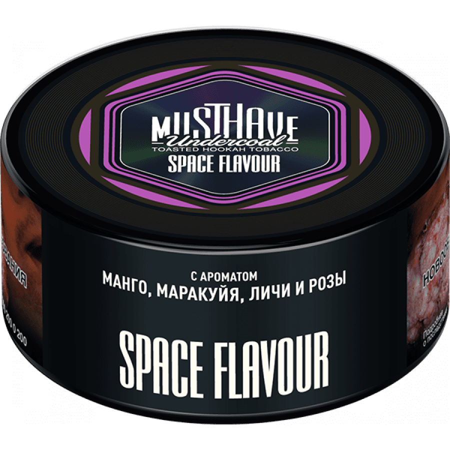 Фото и внешний вид — Табак для кальяна MUST HAVE 125гр - Space Flavour (с ароматом Манго, Маракуйя, личи и розы)