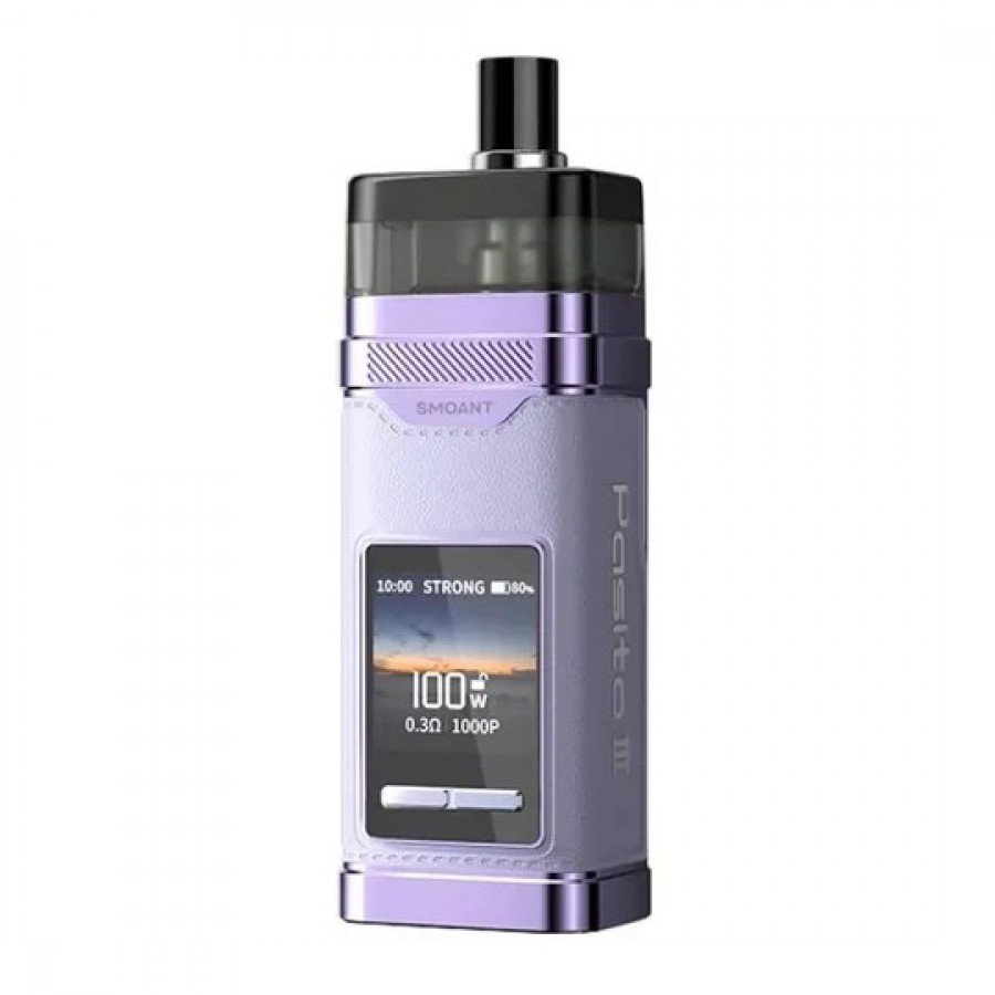 Фото и внешний вид — Набор SMOANT PASITO III - Rococo Purple (2800мАч, 7мл, 100Вт)