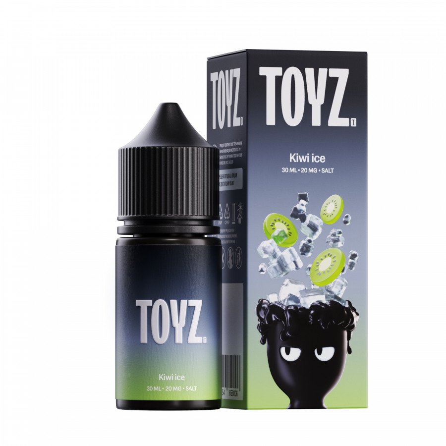 Фото и внешний вид — Жидкость TOYZ SALT - Kiwi Ice (Киви лед) 30мл strong