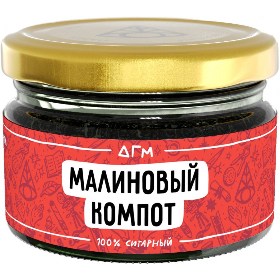Фото и внешний вид — Табак для кальяна DOGMA 80г - Малиновый Компот
