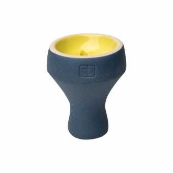 Чаша ФОРМА Турка - Бетон синий/желтый