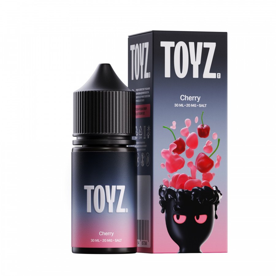 Фото и внешний вид — Жидкость TOYZ SALT - Cherry (Вишня) 30мл strong