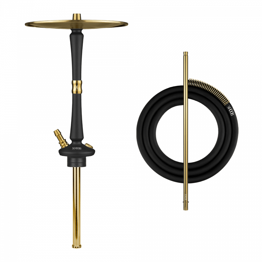 Фото и внешний вид — Кальян HOOB - Go (Black x Gold) Без колбы