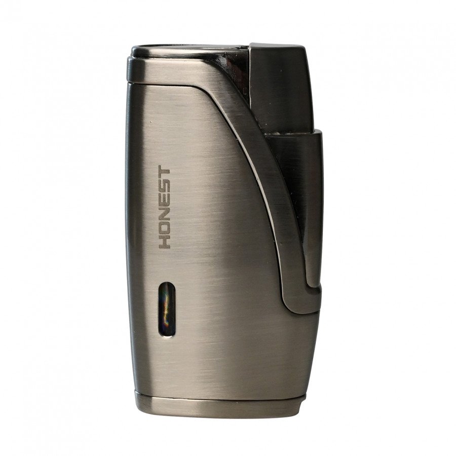 Фото и внешний вид — Зажигалка сигарная турбо 2 пламя LTR-7/HST171-1 пробойник в коробке