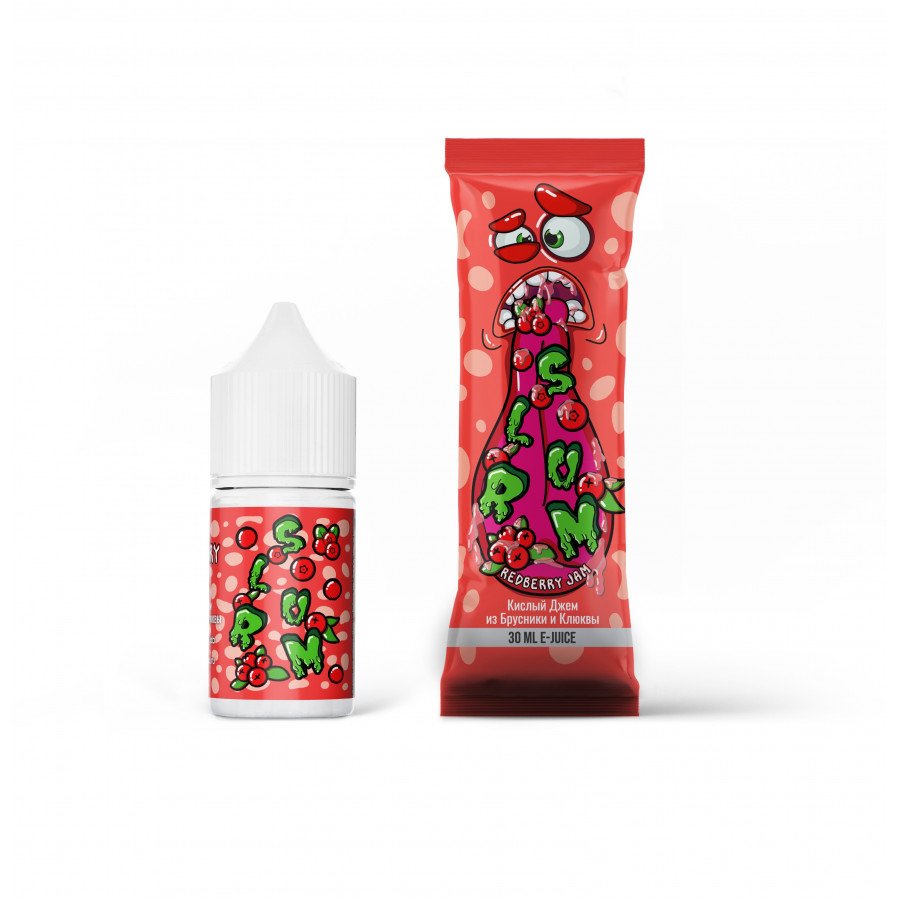 Фото и внешний вид — Жидкость SLURM SALT - Redberry Jam (Кислый джем из брусники и клюквы) 30мл 20мг