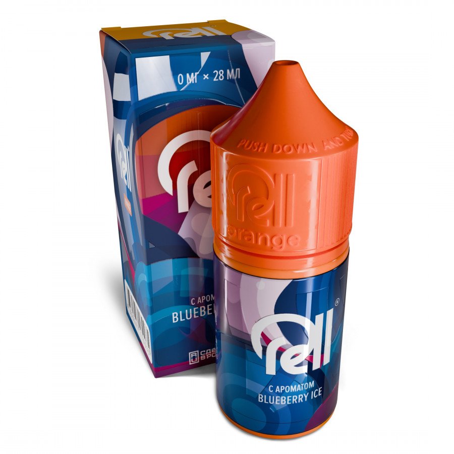 Фото и внешний вид — Жидкость RELL ORANGE SALT - Blueberry Ice (Ледяная черника) 28мл 0мг