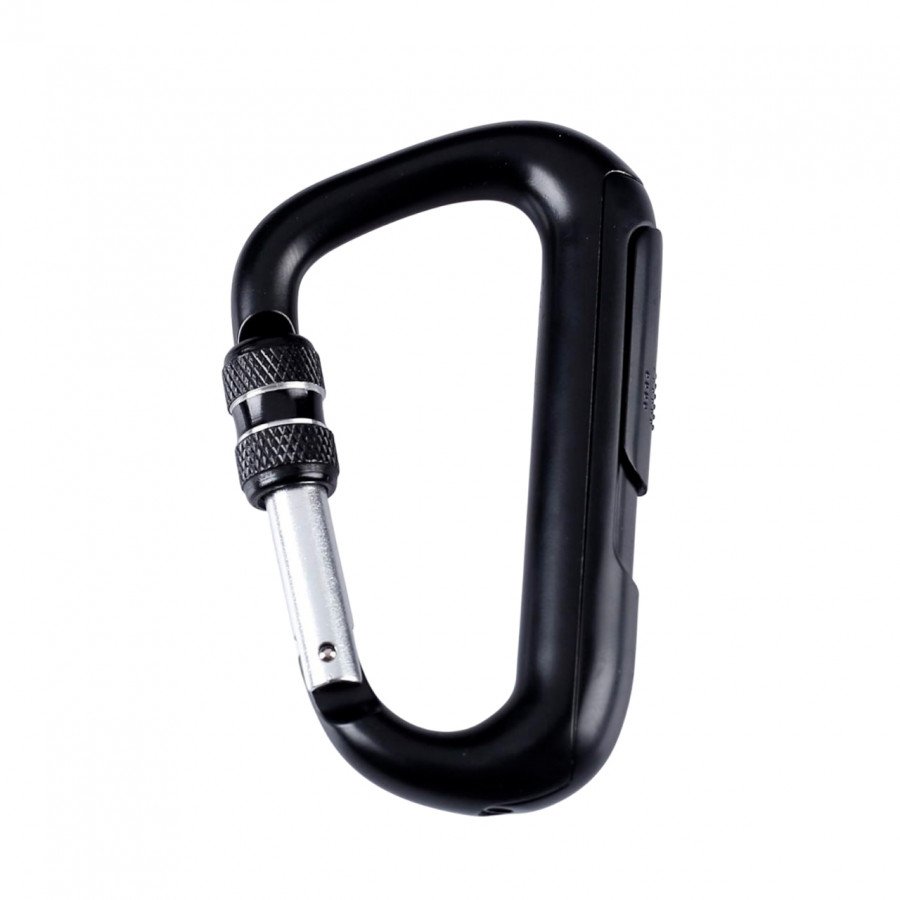 Фото и внешний вид — Зажигалка электронная Карабин спираль черная USB