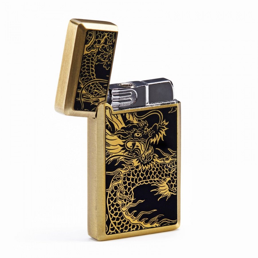 Фото и внешний вид — Зажигалка газовая Дракон пьезо