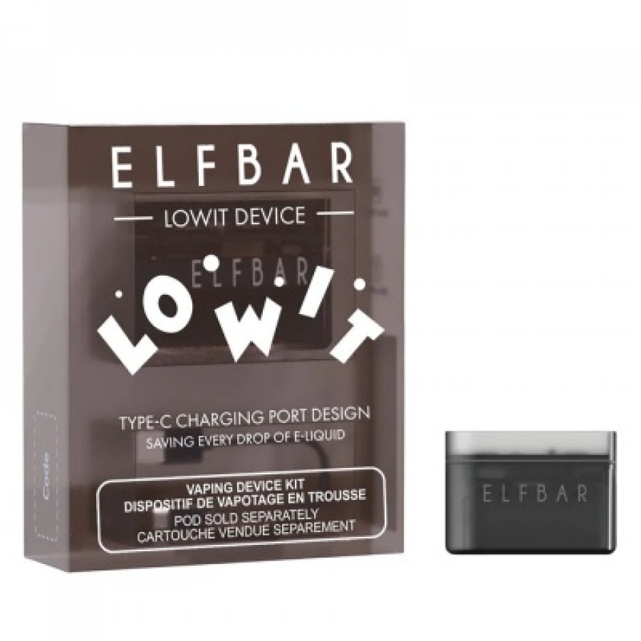 Фото и внешний вид — Устройство ELF BAR LOWIT - Black (Черный)