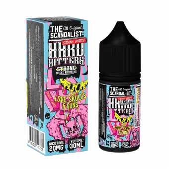 Жидкость THE SCANDALIST HARDHITTERS SALT - Love Skulls Guns (Клубника банан драгонфрут) 30мл strong