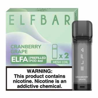 Картридж ELF BAR ELFA - Cranberry Grape (Клюква Виноград) 2шт