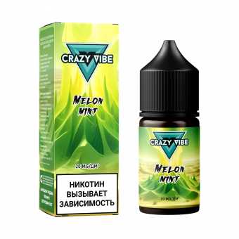 Жидкость CRAZY VIBE SALT - Melon Mint (Дыня с Мятой) 30мл 20мг