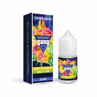 Жидкость GANG SALT - Цитрусовый Бабл Гам 30мл 20мг