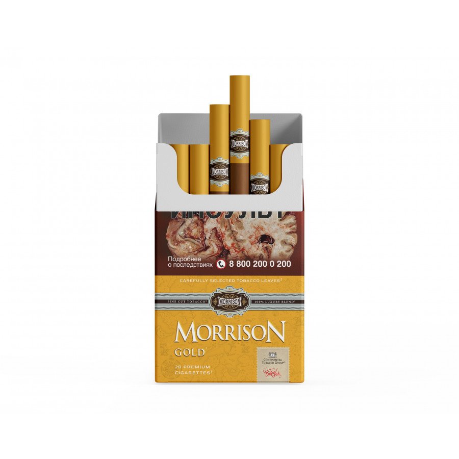 Фото и внешний вид — Сигареты MORRISON - Gold (Ваниль)